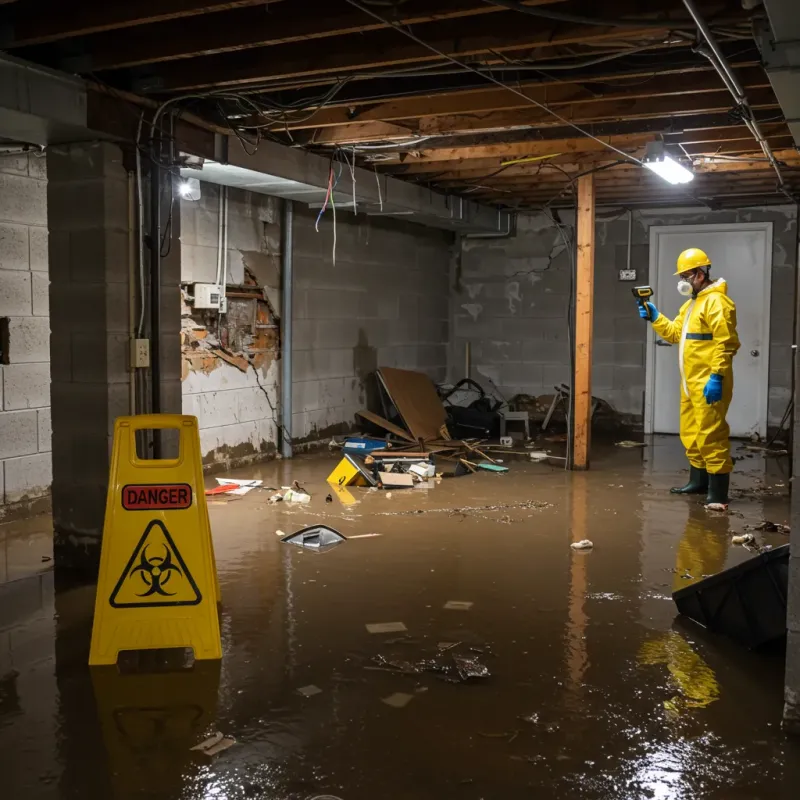 Flooded Basement Electrical Hazard in Lyndon, VT Property